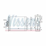 Nissens Hvac Heater Core Front 72657 1618048 For Saab. Fixed Price $221.27.