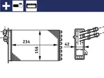 Mahle Ah 72 000s Heat Exchanger, Interior Heating For Audi, Seat, Skoda, Vw. Fixed Price $30.66.