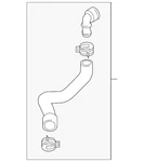 Genuine Volkswagen Outlet Hose 1k0-122-073-gf. Fixed Price $46.30.