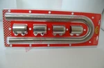 Rpc R7311 Stainless Steel Radiator Hose Kit 48" Chrome Ends Sbc Bbc Ford. Fixed Price $104.04.