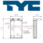 Tyc Hvac Heater Core For 1964-1968 Chevrolet Impala Heating Air Conditioning Hl. Fixed Price $93.12.