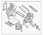Genuine Mazda Hvac Blower Case Assembly Kb8b-61-140. Fixed Price $239.08.
