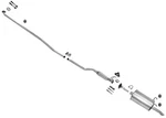 Resonator Pipe Rear Muffler Exhaust System Fits Honda Civic 01-05 1.7 Dx Lx. Fixed Price $299.00.