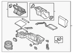 Genuine Ford Hvac Unit Case Assembly Kb3z19b555h. Fixed Price $1262.86.