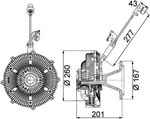 Mahle Cfc 115 000p Clutch Fan Engine Mercedes 5412001222 5412001622 Actros. Fixed Price $410.01.