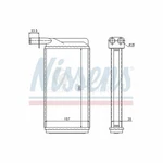 Nissens Hvac Heater Core Front 73385 4070728 For Saab. Fixed Price $144.46.