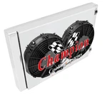 Jr Champion 1 Row 25x16" Dual Pass Drag Racing Radiator,shroud,10" Fans,1.25,1.5. Fixed Price $1229.25.