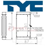 Tyc 96120 Hvac Heater Core For 94559 9010065 19131999 Heating Air Yo. Fixed Price $77.58.