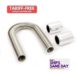 Racing Power R7307, Kit Natural Stainless 36in Hose W/polished End. Fixed Price $112.93.