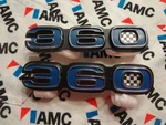 Nos Amc American Motors Amx Javelin 1970 - 1974 360 Emblems. Fixed Price $199.99.